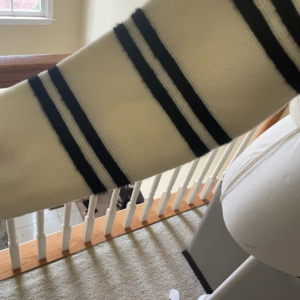 ButterMelon Black and White Striped V-Neck Crop Sweater NWOT - Picture 5 of 8